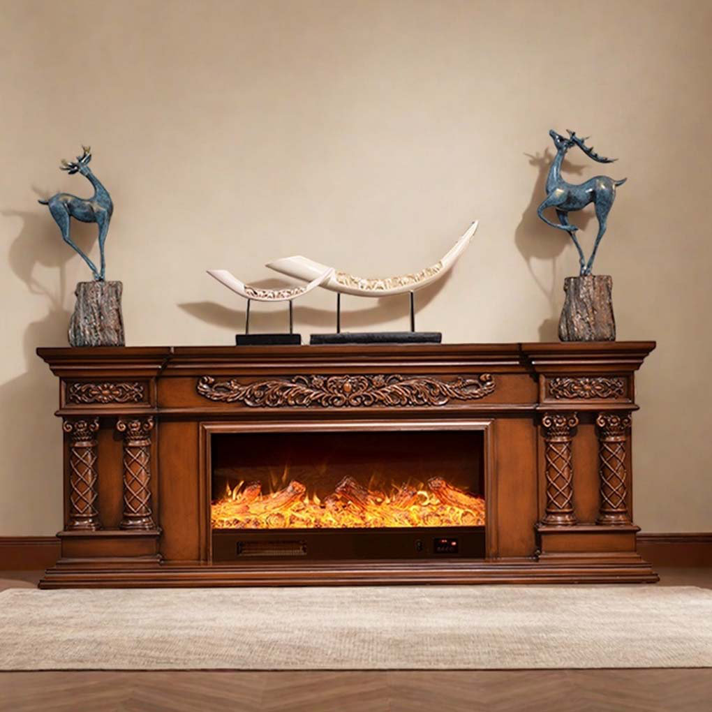 HearthLuxe American Vintage Style Carved Fireplace | Wayfair
